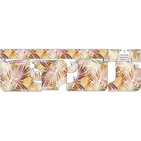 Women’s boardshorts - PALM LEAVES pat. 2 (gold) - sewing set