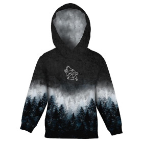 Children's tracksuit (OSLO) - FORREST OMBRE (WINTER IN THE MOUNTAIN) - sewing set