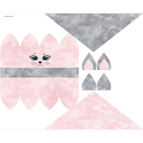 KID'S CAP AND SCARF (CAT) - CAT CLARA - sewing set