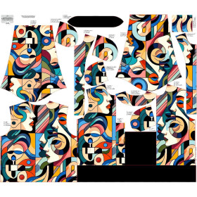 WOMEN’S BOMBER JACKET (KAMA) - FACES PAT. 2 - sewing set M