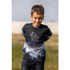 Children's tracksuit (MILAN) - GREEN CREATURE - sewing set