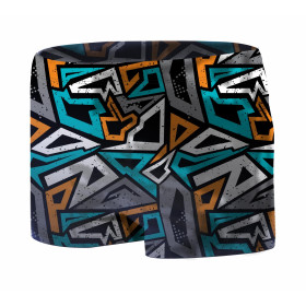 Boy's swim trunks - GRAFFITI - sewing set