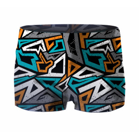 Boy's swim trunks - GRAFFITI - sewing set