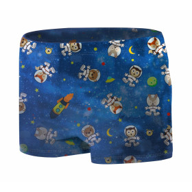 Boy's swim trunks - ANIMALS IN SPACE pat. 2 - sewing set