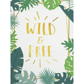 LEAVES ( WILD & FREE ) - panel looped knit