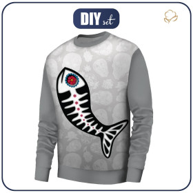 MEN’S SWEATSHIRT (OREGON) BASIC - FISH PABLO (DIA DE LOS MUERTOS) - sewing set