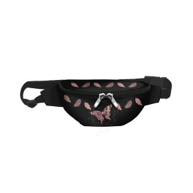 HIP BAG - BUTTERFLY / rhombuses (GLITTER BUTTERFLIES) / Choice of sizes