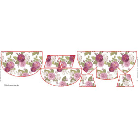 HIP BAG - FLOWER BOUQUET  pat. 4 (gold) / Choice of sizes
