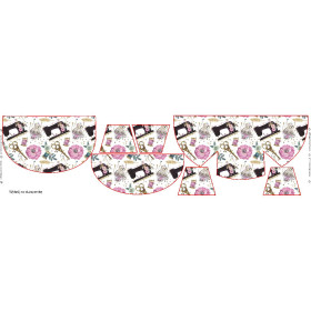HIP BAG - FLOWER BOUQUET  pat. 4 (gold) / Choice of sizes