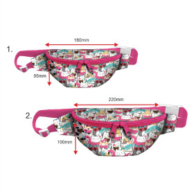 HIP BAG - SUMMER CATS PAT. 1 / Choice of sizes