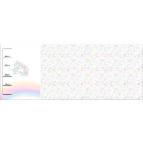UNICORN / streamers (WONDERLAND) - SINGLE JERSEY PANORAMIC PANEL (60cm x 155cm)