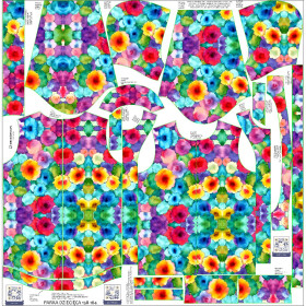 KIDS PARKA (ARIEL) - COLORFUL ABSTRACTION pat. 2 - sewing set