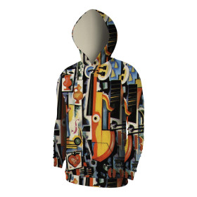 MEN’S HOODIE (COLORADO) - PARTO DA VIOLA BOM MÉNAGE (Amadeo de Souza-Cardoso) - sewing set