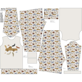 CHILDREN'S PAJAMAS " MIKI" - VEHICLES pat. 3 - sewing set