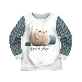 CHILDREN'S PAJAMAS " MIKI" - SLEEPING CAT - sewing set