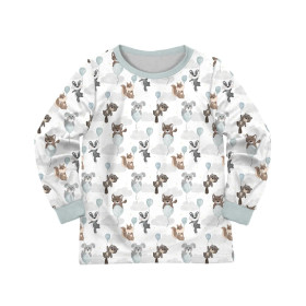 CHILDREN'S PAJAMAS " MIKI" - ANIMALS IN CLOUDS pat. 2 - sewing set