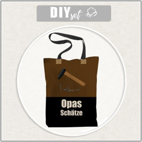 SHOPPER BAG - OPAS SCHÄTZE - Waterproof woven fabric - sewing set