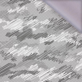 CAMOUFLAGE - scribble / grey - softshell