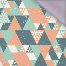TRIANGLES / salmon pink - softshell