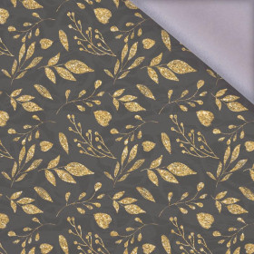 LEAVES pat. 11 (gold) / black - softshell