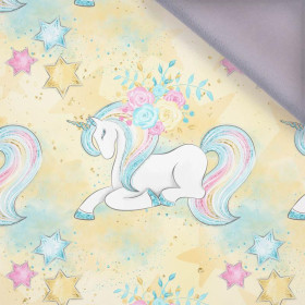 UNICORNS AND FLOWERS pat. 1 (WONDERLAND) - softshell