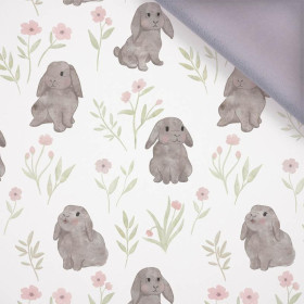 GREY BUNNIES pat. 3 (PASTEL BUNNIES) - softshell