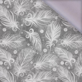 WHITE FEATHERS (GREY) / white - softshell