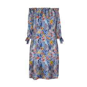 DRESS "CARMEN" - COLORFUL MEADOW - sewing set