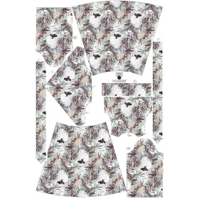 WRAP MIDI DRESS (BIANCA) - LUXE TROPICAL pat. 1 - sewing set