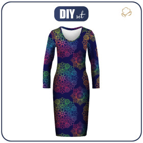 PENCIL DRESS (ALISA) - MANDALA pat. 4 - sewing set