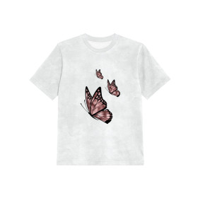 KID’S T-SHIRT - BUTTERFLY pat. 3 (GLITTER BUTTERFLIES) - single jersey
