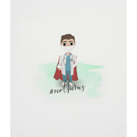 DOCTOR (REAL HEROES) / white - panel Waterproof woven fabric