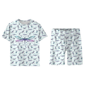 CHILDREN'S PAJAMAS "ADA" - DRAGONFLIES pat. 2 (DRAGONFLIES AND DANDELIONS) - sewing set