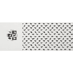 DINO BLACK / white -  panel,Viscose jersey