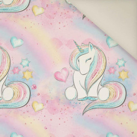 UNICORNS AND RAINBOW  pat. 2 (WONDERLAND)- Upholstery velour 