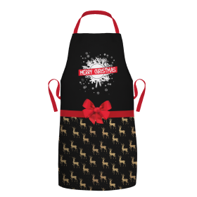 CHRISTMAS APRON - MERRY CHRISTMAS / deers