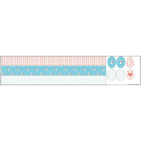 EASTER WREATH - RABBITS IN LOVE - sewing set