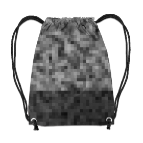 GYM BAG - PIXELS pat. 2 / grey - sewing set