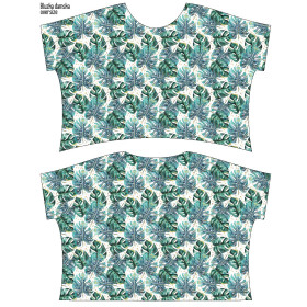 FLIMSY OVERSIZE BLOUSE "ELENA" - MONSTERA pat. 4 - sewing set