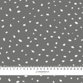 WHITE TRACES / dark grey (MAGICAL CHRISTMAS FOREST) - Viscose jersey