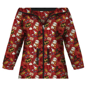 KIDS PARKA (ARIEL) - MAGIC MIX PAT. 2 (MAGIC SCHOOL) / red - softshell