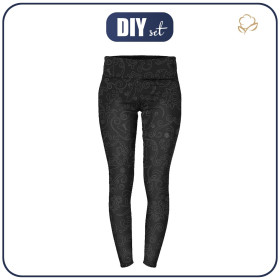 WOMEN'S THERMO LEGGINGS (GRETA) - ETNO / contour - sewing set