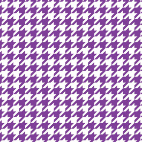PURPLE HOUNDSTOOTH / WHITE