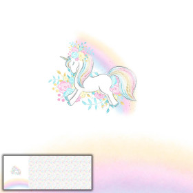 UNICORN / streamers (WONDERLAND) - PANORAMIC PANEL (60cm x 155cm)