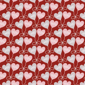 HEARTS (BALLOONS) / red (VALENTINE'S HEARTS)