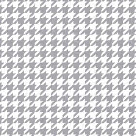 GREY HOUNDSTOOTH / WHITE