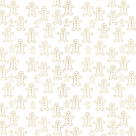 GOLDEN GINGERBREAD MEN (WHITE CHRISTMAS)