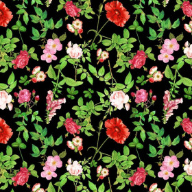 MINI ROSES AND LEAVES (PARADISE GARDEN) 