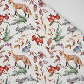 FOREST ANIMALS PAT. 2 / WHITE (COLORFUL AUTUMN) - Panama 220g