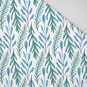 BLUE LEAVES pat. 3 / white - Panama 220g